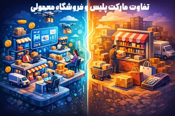 تفاوت مارکت پلیس و فروشگاه معمولی